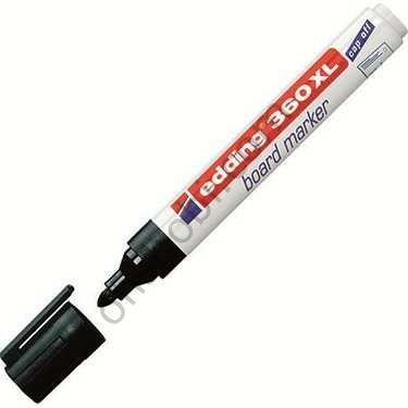 Edding 360XL Beyaz Tahta Kalemi Cap Off Siyah