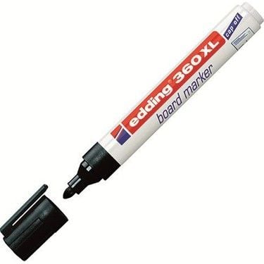 Edding 360XL Beyaz Tahta Kalemi Cap Off Siyah