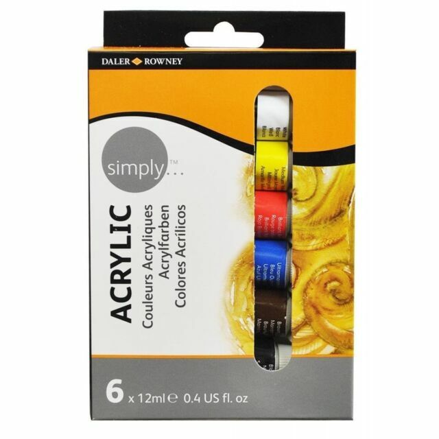 Daler Rowney Simply Akrilik Boya 6x12 Ml Set
