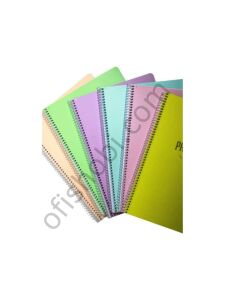 Gıpta Pastoral Spiralli Pp Kapak Defter A4 72 Yp Çizgili