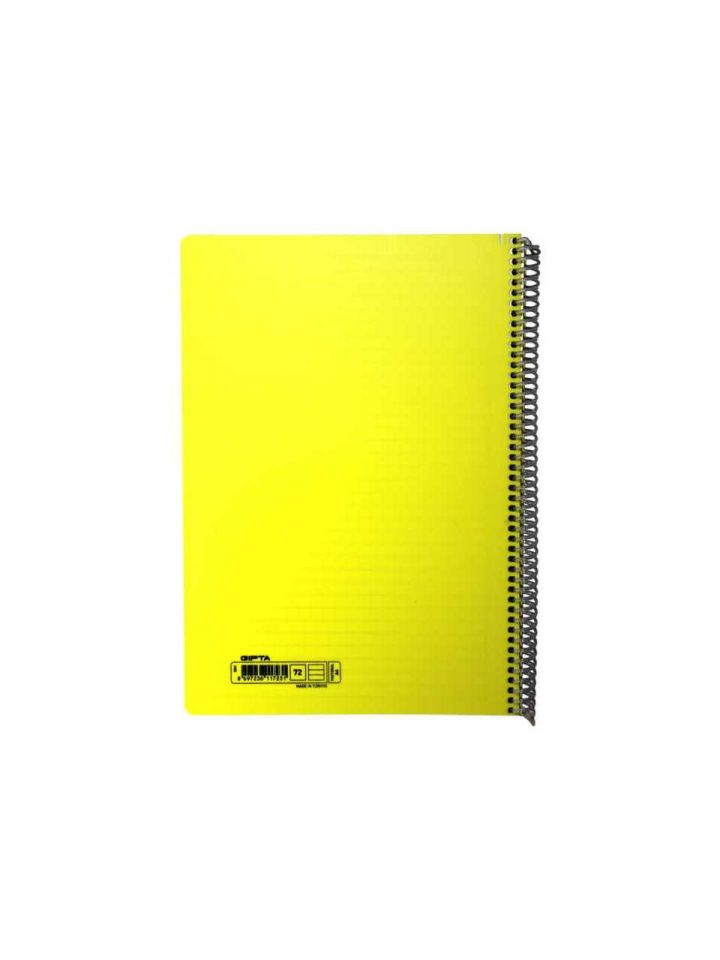 Gıpta Pastoral Spiralli Pp Kapak Defter A4 72 Yp Çizgili