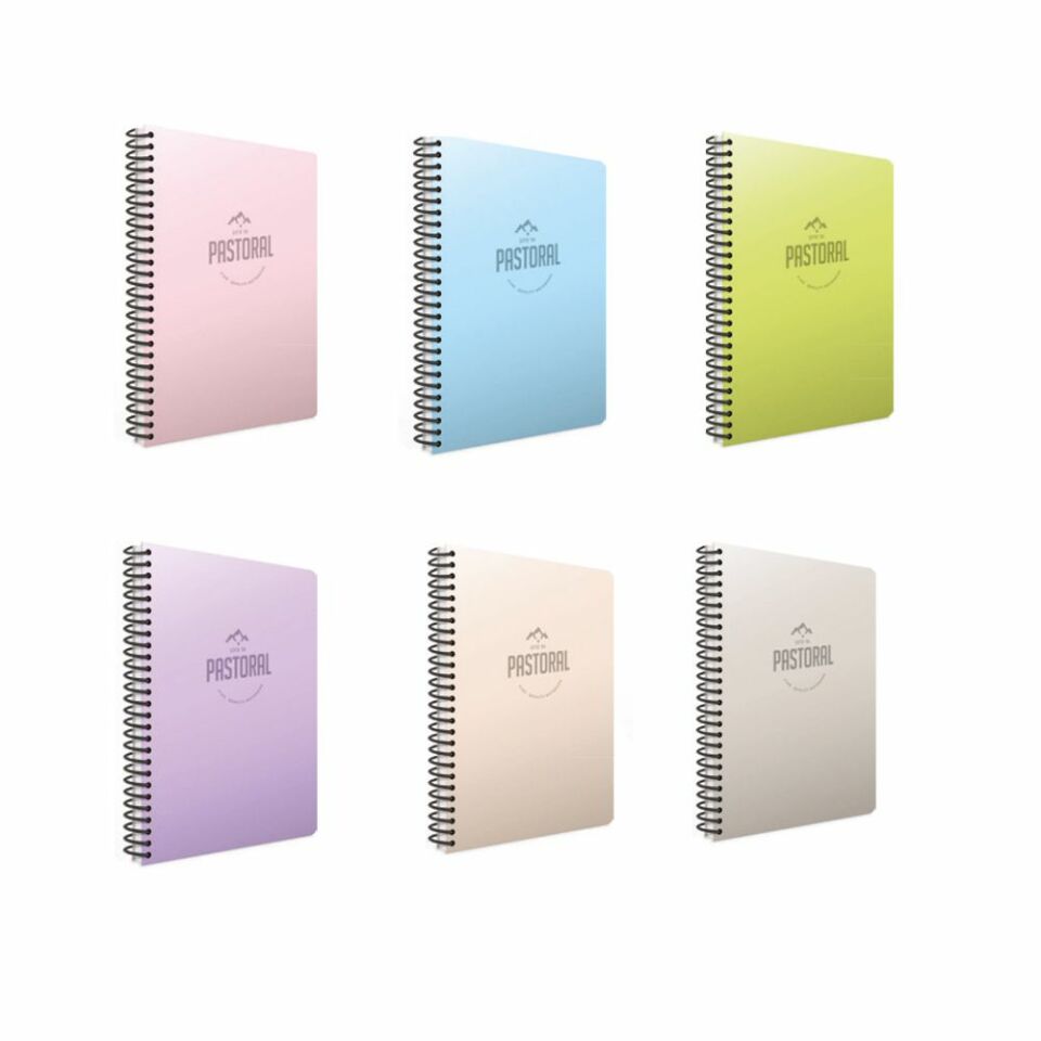 Gıpta Pastoral Spiralli Pp Kapak Defter A4 72 Yp Kareli