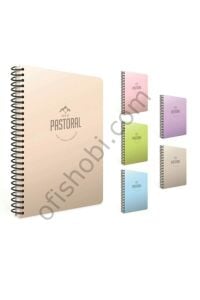 Gıpta Pastoral Spiralli Pp Kapak Defter A4 96 Yp Kareli