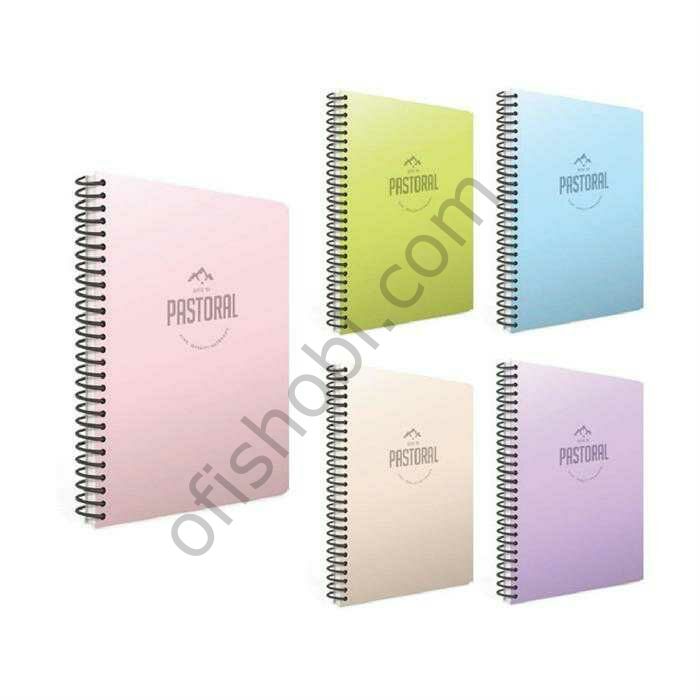 Gıpta Pastoral Spiralli Pp Kapak Defter 17X24 72 Yp Çizgili