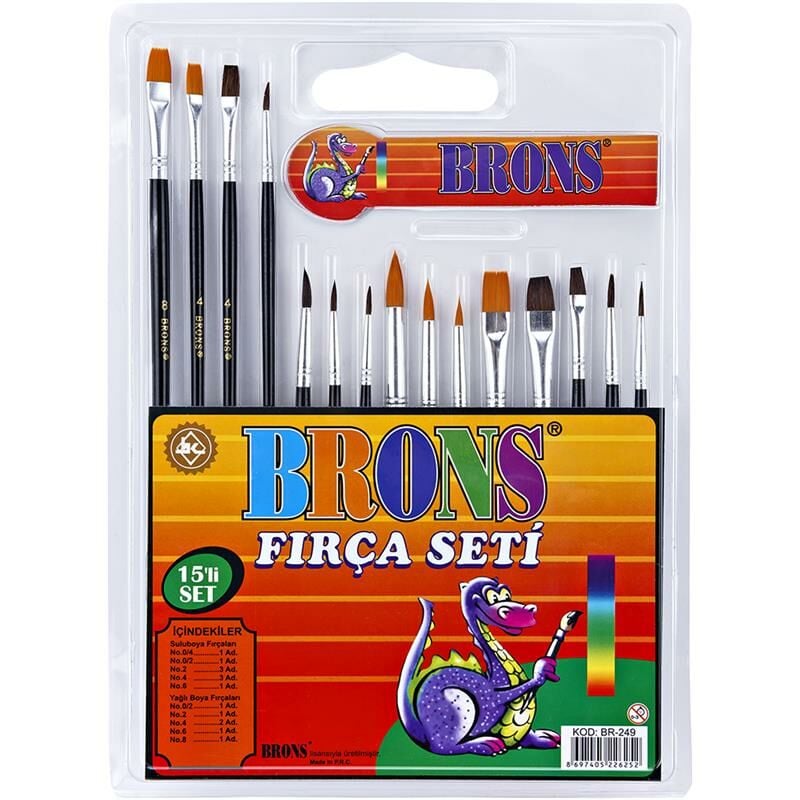Brons Fırça Seti 15 Li