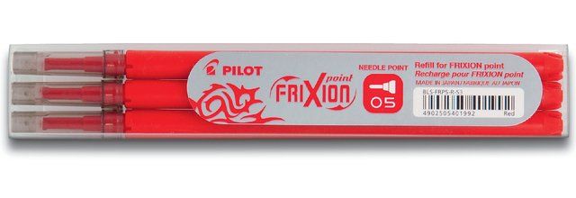 Pilot Frixion Point 0.5 Yedek 3 Lü Kırmızı