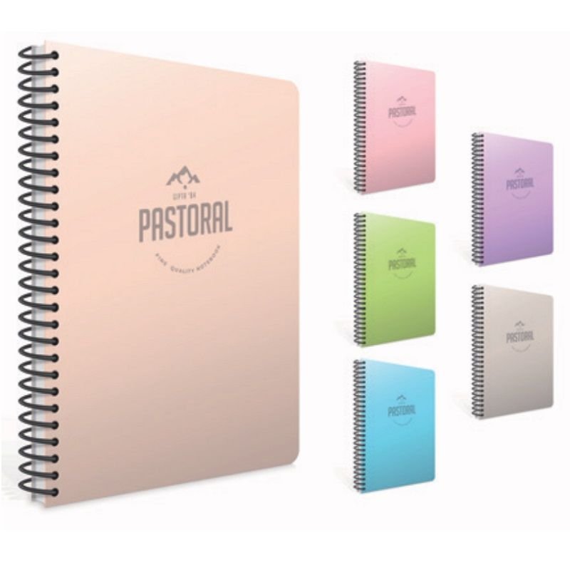 Gıpta Pastoral Spiralli Pp Kapak Defter 17x24 96 Yp Kareli