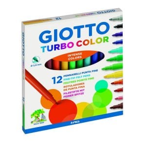 Giotto Turbo Color Keçeli Boya 12 Li Kutu