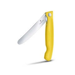 Victorinox 6.7836.F8B 11cm Sarı Tırtıklı Katlanabilir Domates Bıçağı