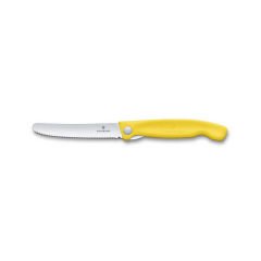 Victorinox 6.7836.F8B 11cm Sarı Tırtıklı Katlanabilir Domates Bıçağı