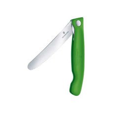 Victorinox 6.7836.F4B 11cm Yeşil Tırtıklı Katlanabilir Domates Bıçağı