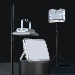 KXK-686 Çok İşlevli  Taşınabilir Kamp Projektörü (Metal Gümüş)