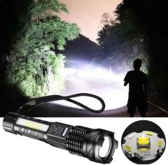 ONELIGHT TELESKOPİK USB ŞARJLI GÜÇLÜ EL FENERİ