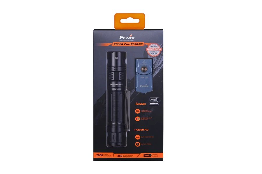 FENIX PD36R PRO 2800 LÜMEN+E03R V2.0 EL FENERİ (HEDİYELİ)