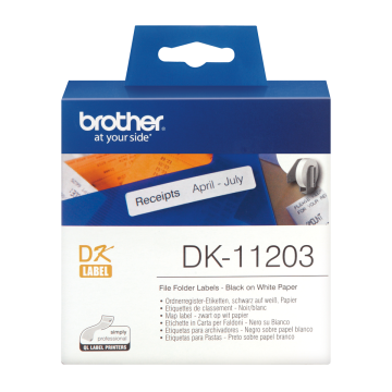 DK-11203 17X87mm 300'lü Klasör İsimlendirme Etiketi (DK Serisi, Termal)