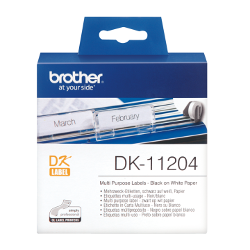 DK-11204 17x54mm 400'lü Çok Amaçlı Etiket (DK Serisi, Termal)