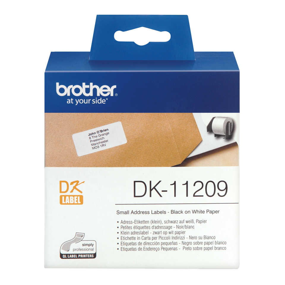 DK-11209 Küçük Adres Etiketİ 62x29mm 800'lü (DK Serisi, Termal)