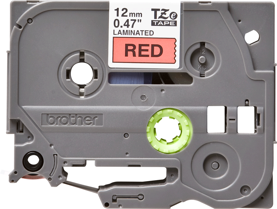TZe-431 12mm Kırmızı üzerine Siyah Laminasyonlu Etiket (TZe Tape)