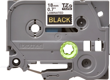 TZe-344 18mm Siyah üzerine Altın Laminasyonlu Etiket (TZe Tape)