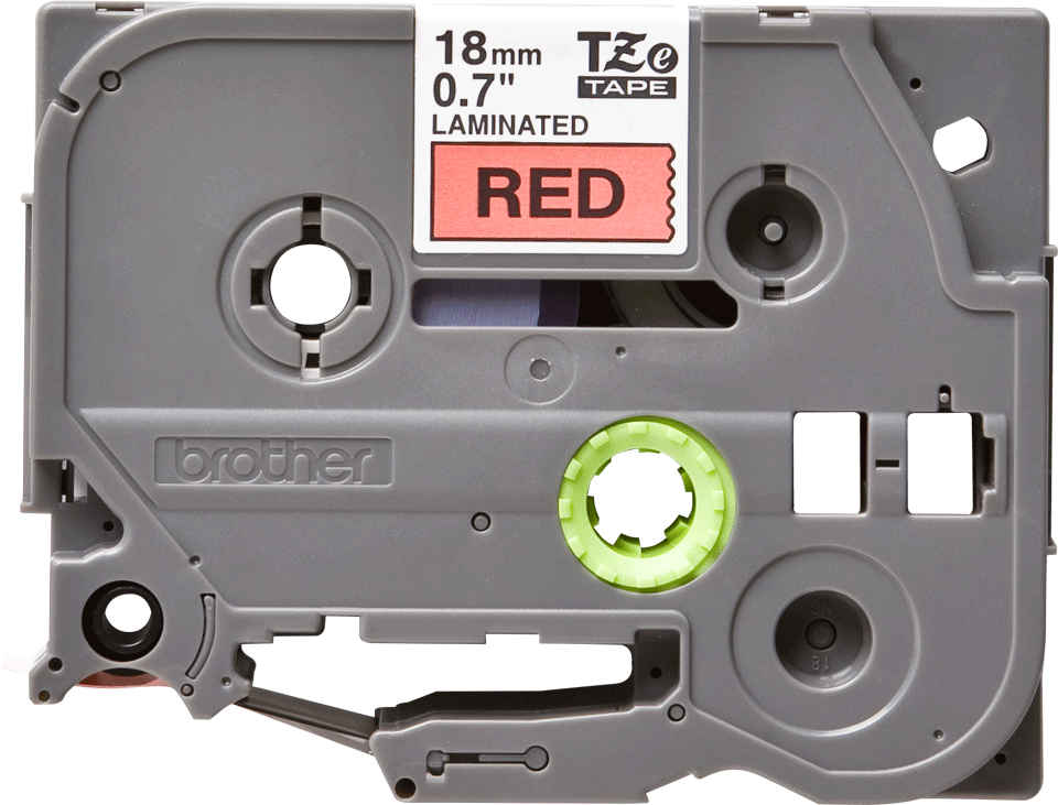 TZe-441 18mm Kırmızı üzerine Siyah Laminasyonlu Etiket (TZe Tape)