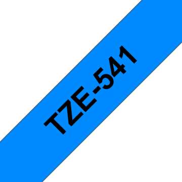 TZe-541 18mm Mavi üzerine Siyah Laminasyonlu Etiket (TZe Tape)