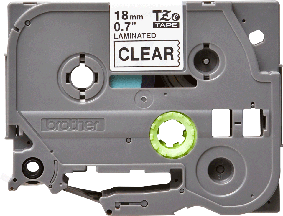 TZe-141 18mm Şeffaf üzerine Siyah Laminasyonlu Etiket (TZe Tape)