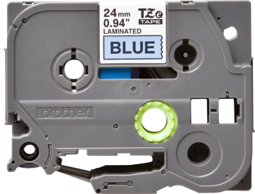 TZe-252 24mm Beyaz üzerine Kırmızı Laminasyonlu Etiket (TZe Tape)