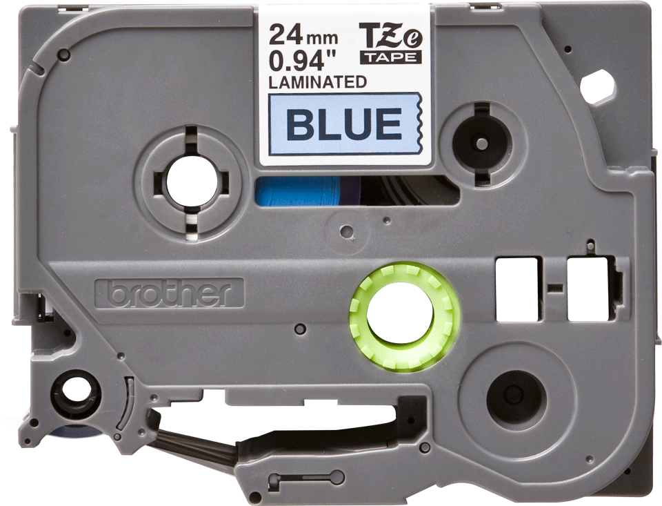 TZe-551 24mm Mavi üzerine Siyah Laminasyonlu Etiket (TZe Tape)
