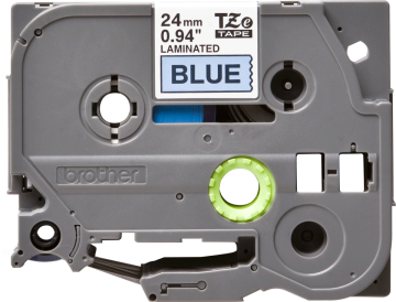 TZe-551 24mm Mavi üzerine Siyah Laminasyonlu Etiket (TZe Tape)