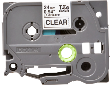 TZe-151 24mm Siyah üzerine Şeffaf Laminasyonlu Etiket (TZe Tape)