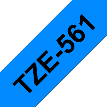 TZe-561 36mm Mavi üzerine Siyah Laminasyonlu Etiket (TZe Tape)