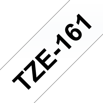 TZe-161 36mm Şeffaf üzerine Siyah Laminasyonlu Etiket (TZe Tape)