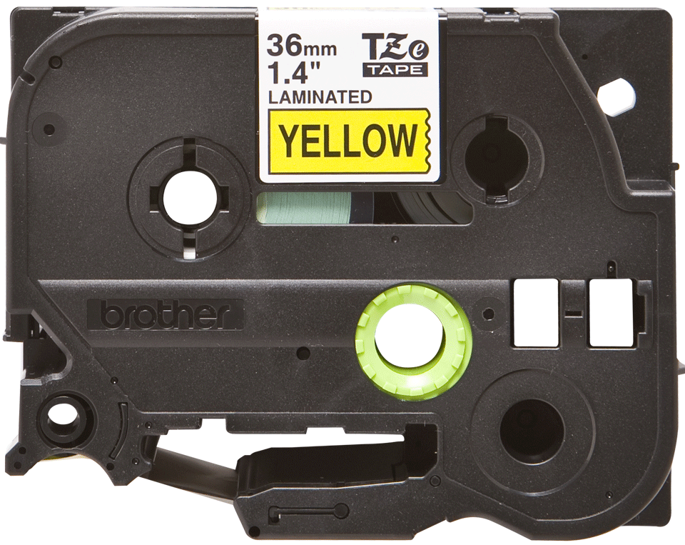 TZe-661 36mm Sarı üzerine Siyah Laminasyonlu Etiket (TZe Tape)