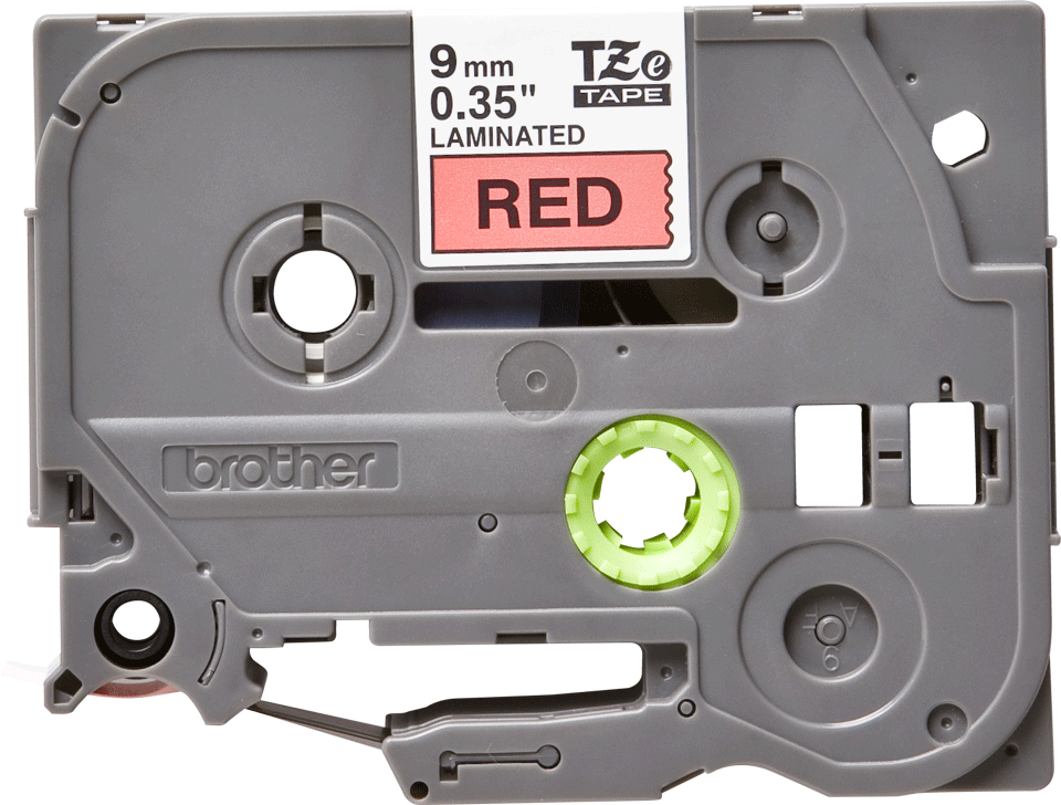 TZe-421 9mm Kırmızı üzerine Siyah Laminasyonlu Etiket (TZe Tape)