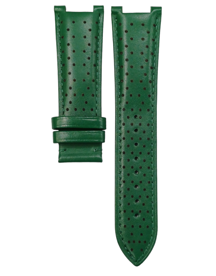 Versace 24mm Yeşil Deri Saat Kordonu