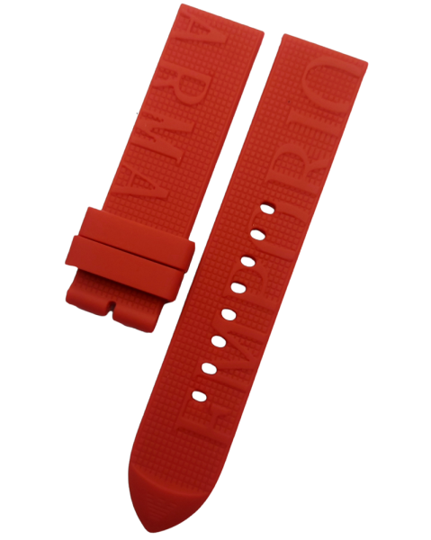 Emporio Armani Uyumlu 22mm Kırmızı Silikon Saat Kordonu