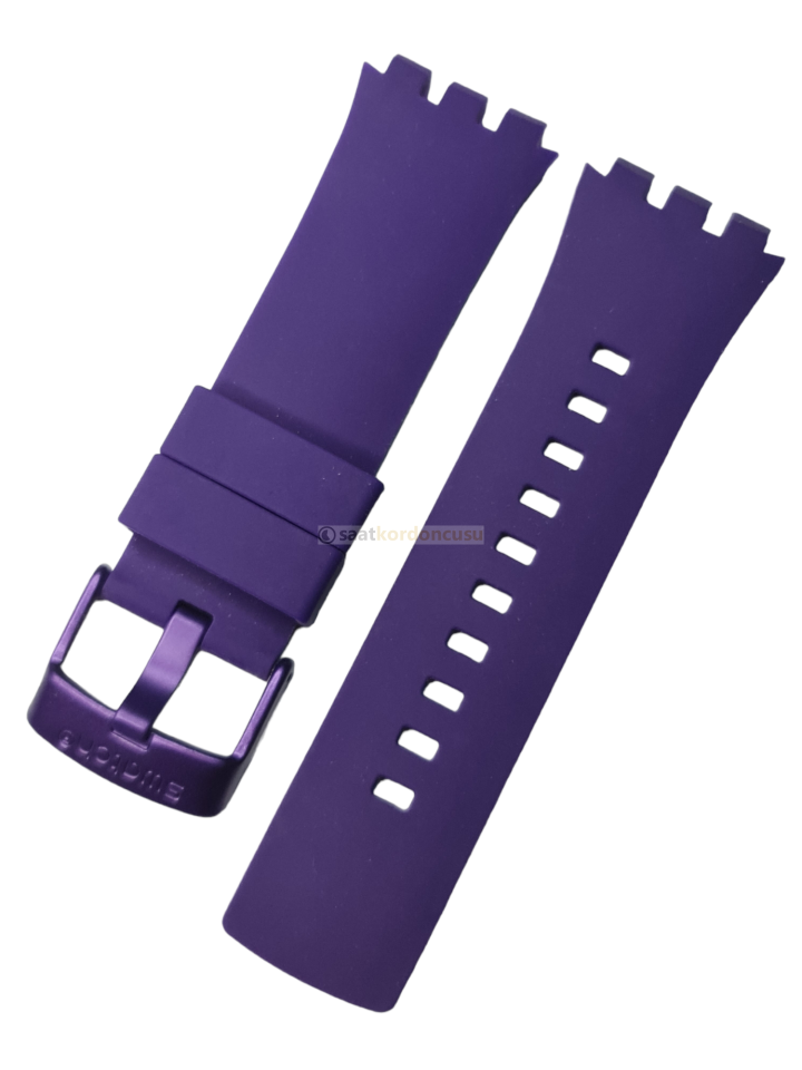 Swatch Touch Surp100 Purple Silikon Saat Kordonu
