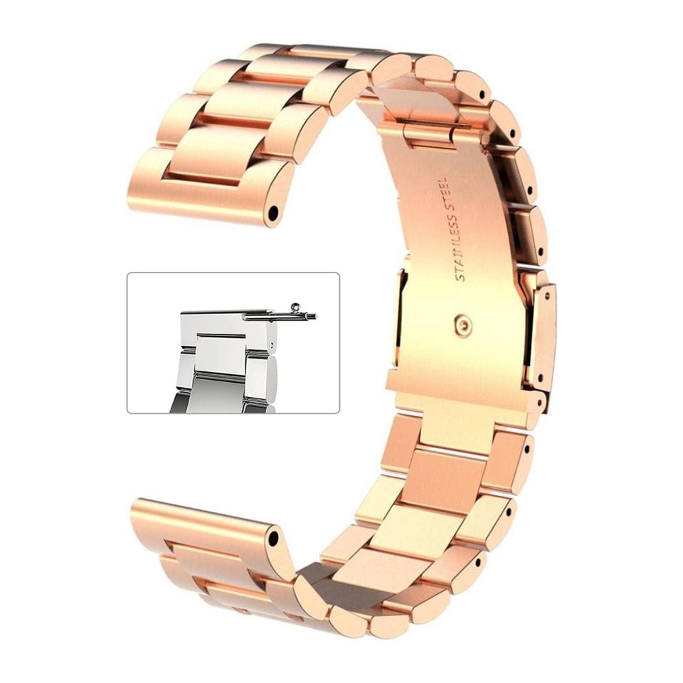 20mm Akıllı Saatler İçin Rozgold Renk Metal Saat Kordonu