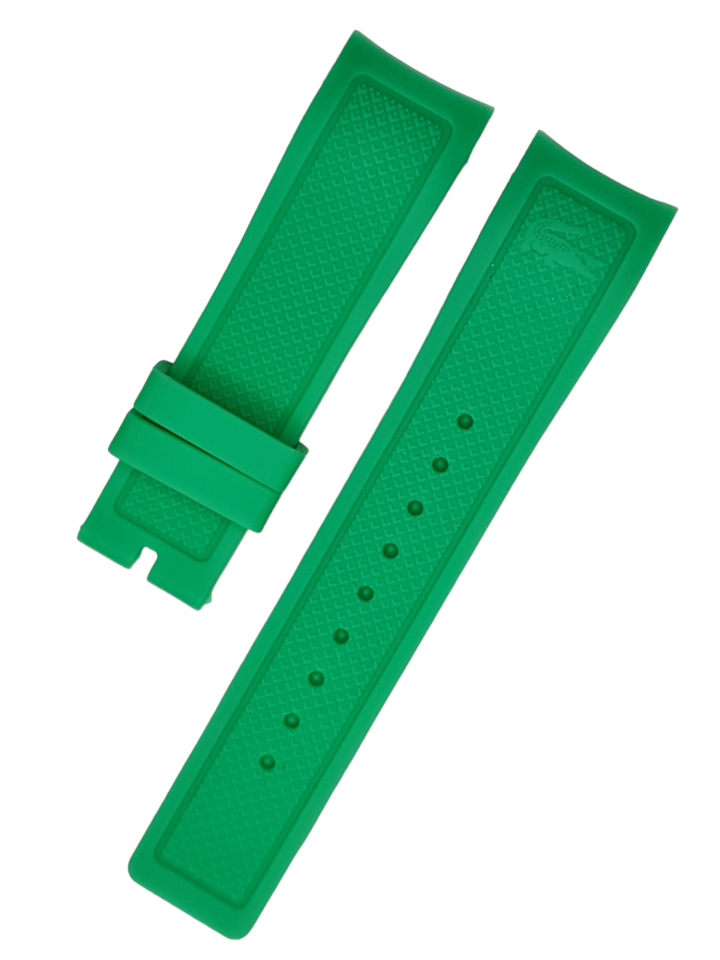 Lacoste Uyumlu 22mm Yeşil Renk Silikon Saat Kordonu