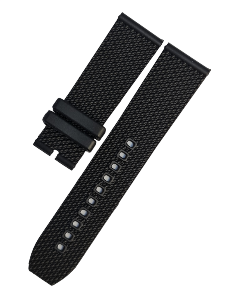 Breitling Modeli 24mm Siyah Renk Silikon Saat Kordonu