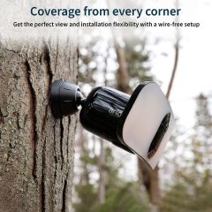 Arlo Pro 3 Floodlight Kamera - Kablosuz Güvenlik, 2K ve HDR, Siyah