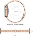 iiteeology Paslanmaz Çelik Kordon Uyumlu Apple Watch Kordon Rose Gold