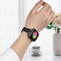 iiteeology Paslanmaz Çelik Kordon Uyumlu Apple Watch Kordon Siyah