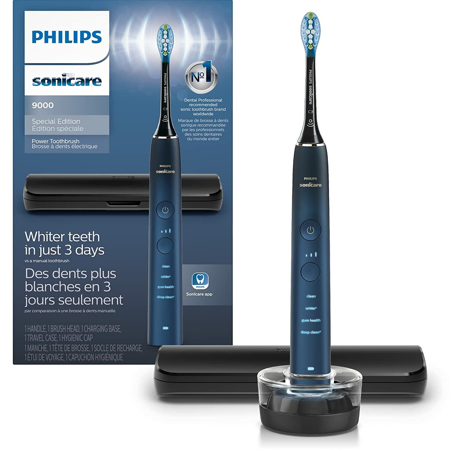Philips Sonicare 9000 Özel Sürüm Şarj Edilebilir Diş Fırçası Mavi