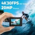 AKASO EK7000 4K30FPS 20MP Ultra HD Sualtı Aksiyon Kamerası Gümüş