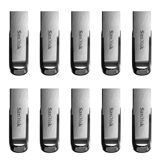 SanDisk Ultra Flair USB 3.0 Flash Bellek 64GB (10-Pack)