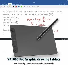 VEIKK VK1060PRO V2 Grafik Çizim Kalemli Tableti, 10x6 Inc