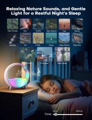 Dekala Arches Gün Doğumu Çalar Saat Uyku Yatıştırıcı, Ses Makinesi
