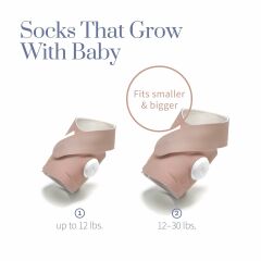 Owlet Dream Çorap - Akıllı Bebek Monitörü - Canlı Nabız, Oksijen Takibi - Gül Kurusu