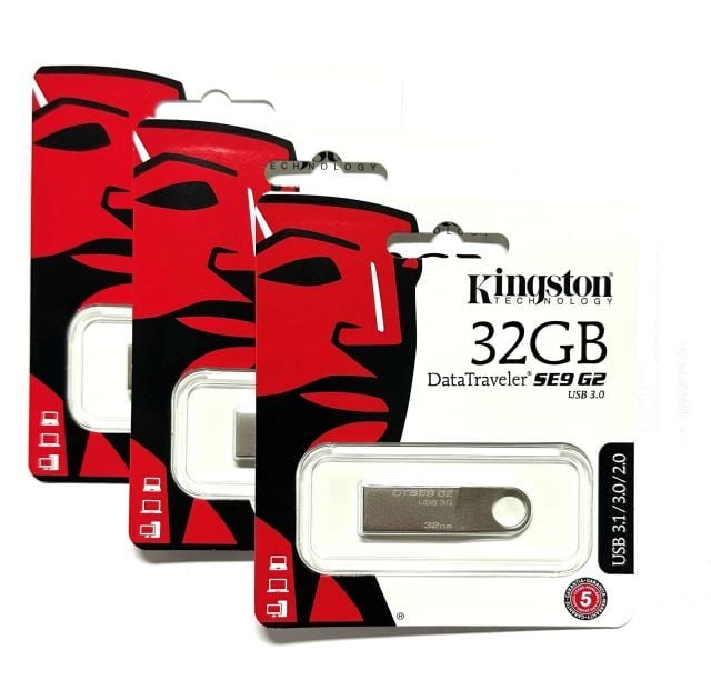 Kingston Kit 3 Metal Digital DataTraveler SE9 32GB USB Flash Bellek